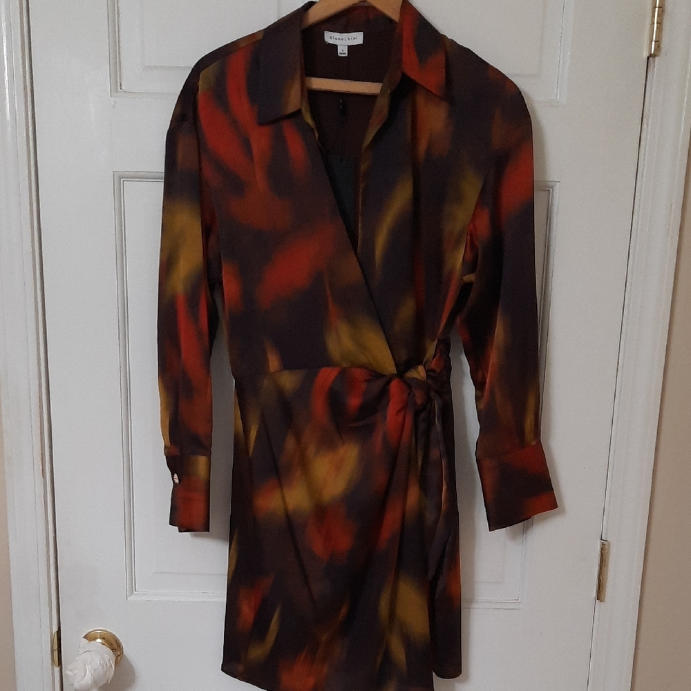 Gianni Bini Multicolor Wrap Dress